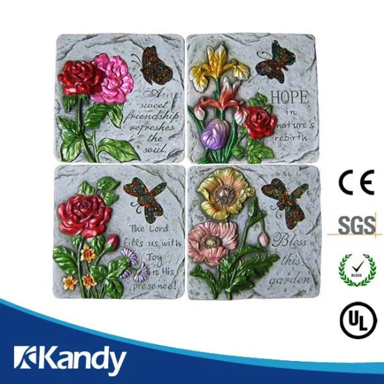 Low MOQ Wholesale customized colorful flower garden stone