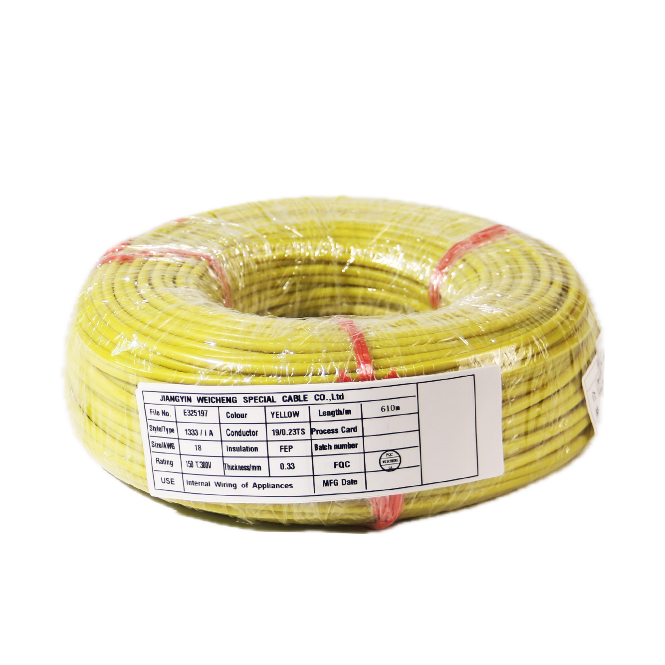 300V FEP Insulated High Temperature Leads UL1333 18AWG