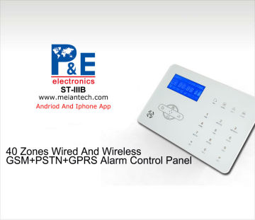 lcd touch keypad gsm alarm