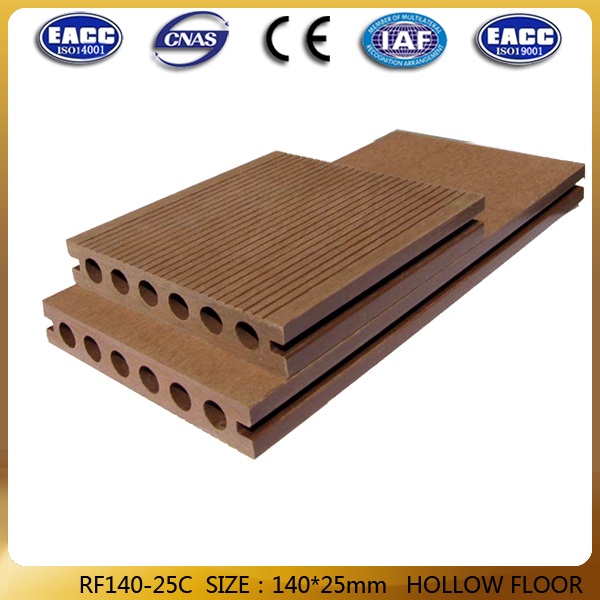 140*25mm WPC Circular Hole Decking