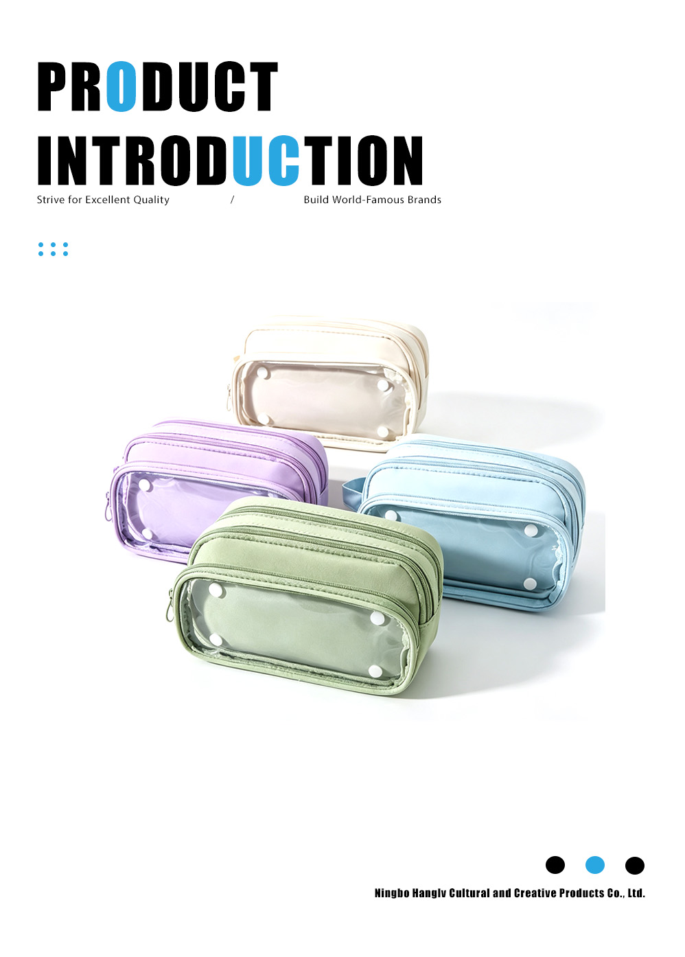 Transparent pencil case, trendy ins-style milk and salt design(1)