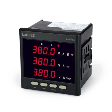 Panel Mounted LED Multifunction Power Meter Three Phase