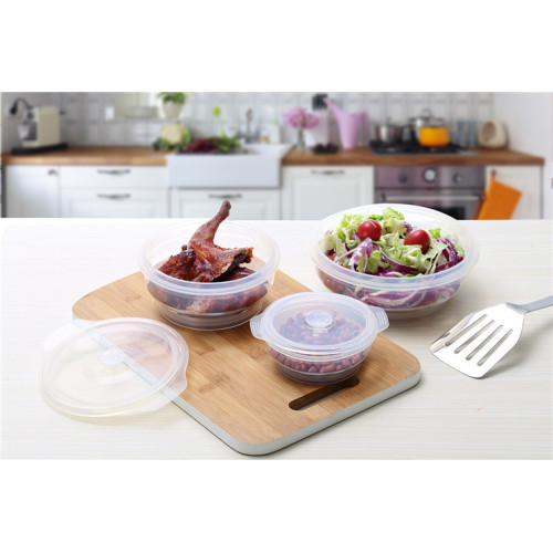 Food Grade Collapsible Silicone Bento Bowl