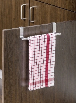 حامل شريط المناشف فوق خطاف باب الخزانة Towel Bar Holder Over Cabinet door hook