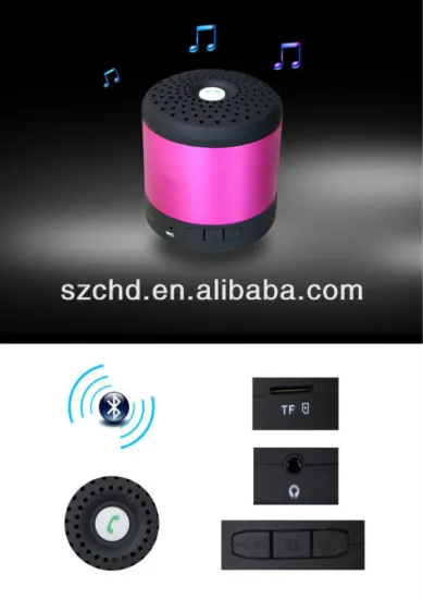 Bluetooth wireless speaker with CE, RoHs, FCC