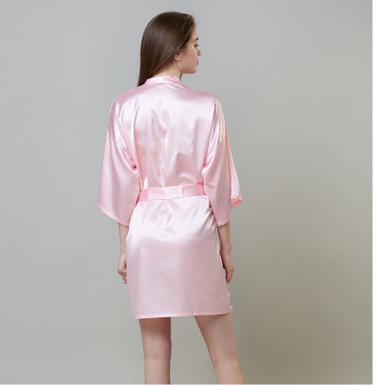 pink Silk Robe