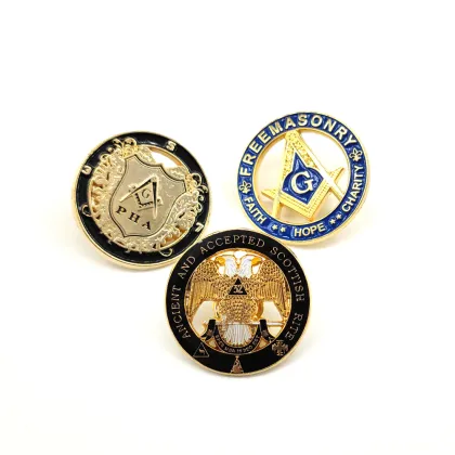1.25\" Scottish Rite Masonic Lapel Pin - Ancient and Accepted Scottish Rite 32nd Degree
