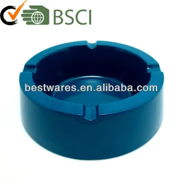 Blue windproof table ashtray / plastic ashtray