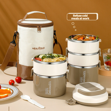 Ensemble de stockage de plats réconfortants non toxiques respectueux de l'environnement pour les boîtes à lunch et les bols en gros