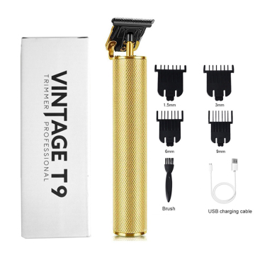 Professional Waterproof USB Rechargeable Cordless Hair Trimmer for Barbers and Men's Shaving