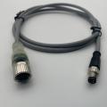 Conector de cable LED IP67 M12 4Pin macho hembra