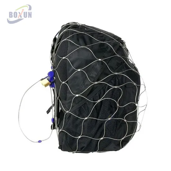 Anti-Theft Backpack Protector: Flexible Stainless Steel Wire Rope Mesh for Enhanced Security