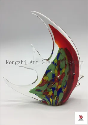 Big Red Fish Glass Sculpture