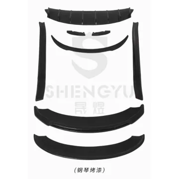 Auto Body System Piano Baking Paint for Tesla Model 3 (2017-2020) - Front Lip, Rear Diffuser, Spoiler, Side Skirts