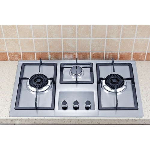 3 Burner Hobs in Stainless Steel