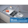 Farmhouse Sus304 Éviers de cuisine en acier inoxydable Double bol