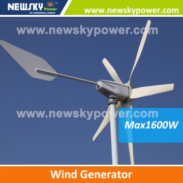 made in china 300w to1600w mini wind solar hybrid power system small wind turbiens