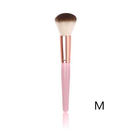 2 Piece Pink Makeup Beauty Blush Brush Kit