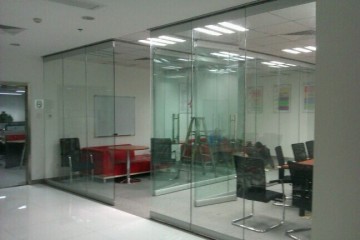 Mordern Office Design Frameless Glass Sliding Door
