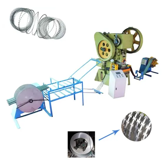 Galvanized Razor Barb Wire Fencing Machine Production Line