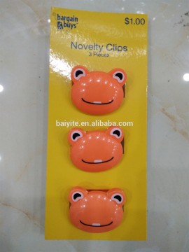 Plastic cartoon multicolor clip baby toy clip