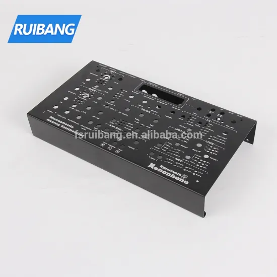 customized aluminum amplifier case control enclosure cnc black aluminum enclosure