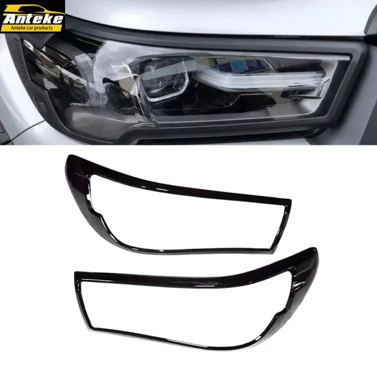 OEM Car ABS Carbon Fiber Chrome Exterior Accessories for Toyota Hilux Headlight Cover
