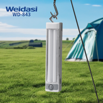Weidasi 1000LM LED Emergency Lamp - Outdoor Camping Lamp with Hook, Rechargeable and Portable