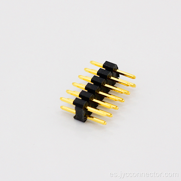 2.54 conector de pin de fila simple y doble