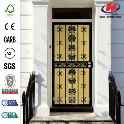 411 Series Black Georgia Security Door