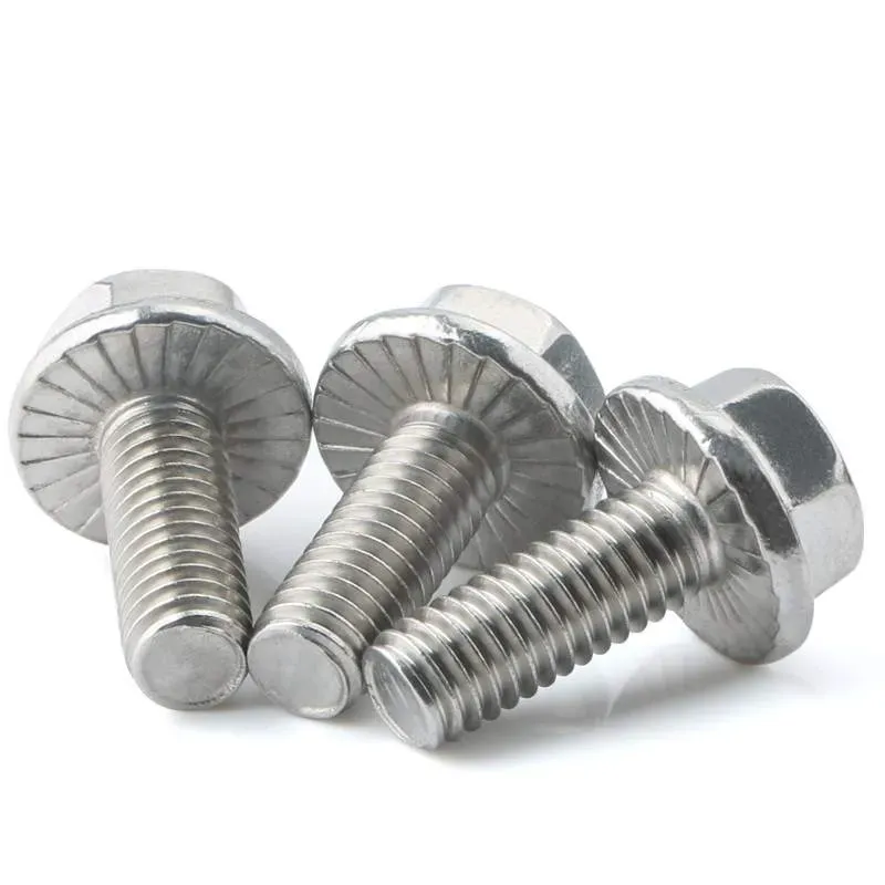 Anti-Rust Coated Hexagon Flange Bolts DIN 6921