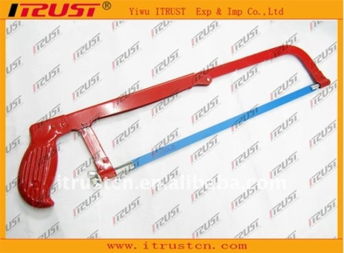 Adjustable Hacksaw frame with red handle