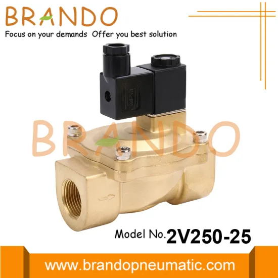 2V250-25 Airtac Type Brass Solenoid Valve 1'' DC24V