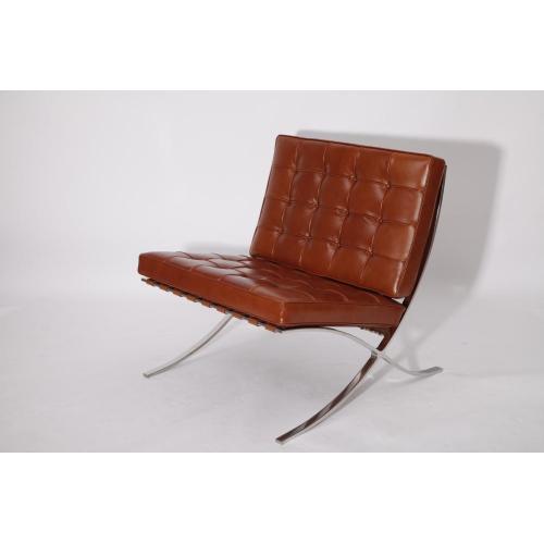 Leather Lounge Chair Florance Knoll Barcelona Chair Manufactory