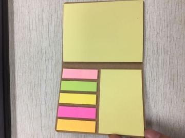 2016 Advertising Good Quality High Class Hard cover combination sticky notes