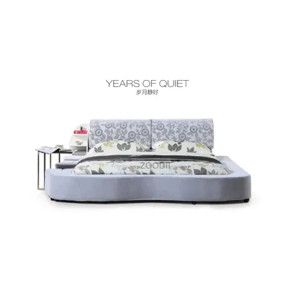 Bed;Fabric Bed;Modern Bed;Bedroom Furniture;