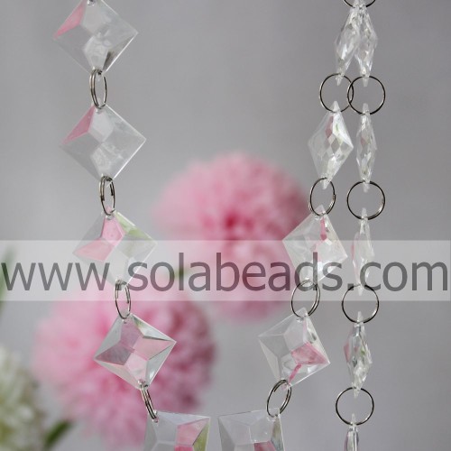 Hot Selling 25 mm Crystal Beaded strengen gordijn