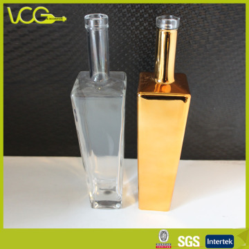 750ml Square Shoulder Glass Bottles for Spirits