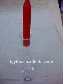 Four beaded votives tall clear glass candle holder