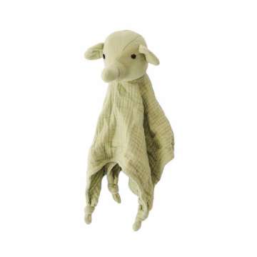 Cotton Muslin Comforter with Animal Toy