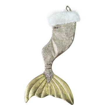 Christmas stocking with mermaid tail