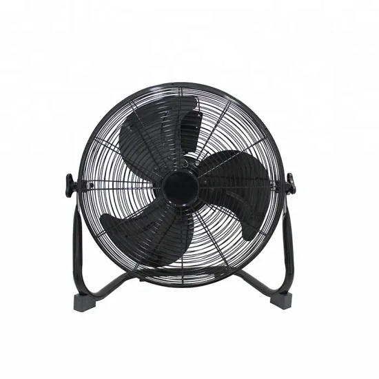 OEM Summer Ventilation Metal Materials Industrial Black Floor Fan