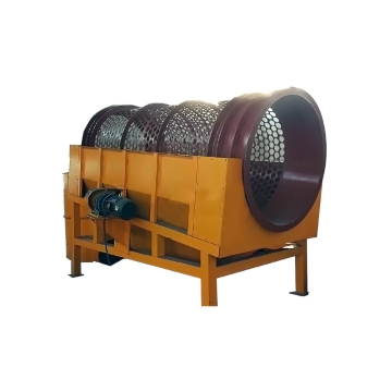 Small Rotating Drum Sieve Palm Kernel Shell Trommel Screen