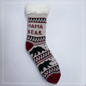 Mama Bär Slipper Socken Frauen