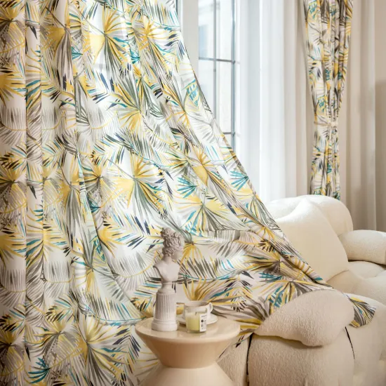 Printed Curtains: Enhancing Your Living Room and Bedroom with Ready-Made Blackout and Sheer Window Treatments