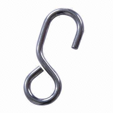 Stainless steel eye J hook, high glossy polished