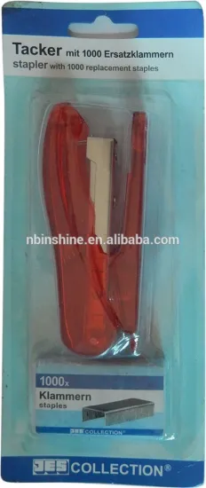 Stationery Stapler With 1000 Replacement Staples Set , Standard Desk Stapler Set