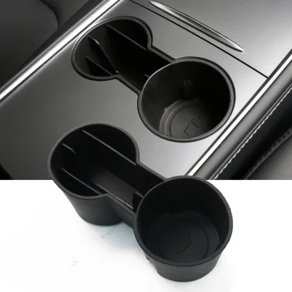 Double Cup Holder for Tesla Model 3 - Car Accessories