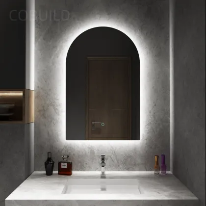 Customized Smart LED Mirror Touch Switch Wall Mirrors for Modern Home Decor