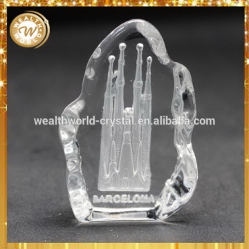 Cheap manufacture crystal tower for home decoration